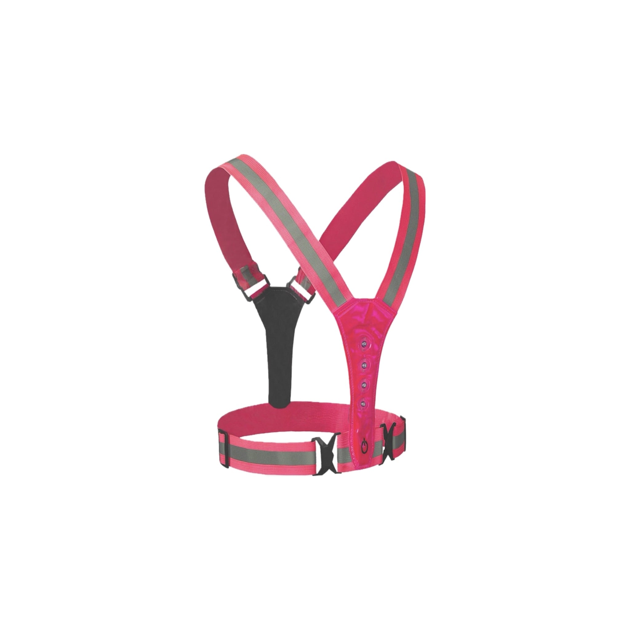 LED Veiligheidsharnas  Reflectie Vest - Roze